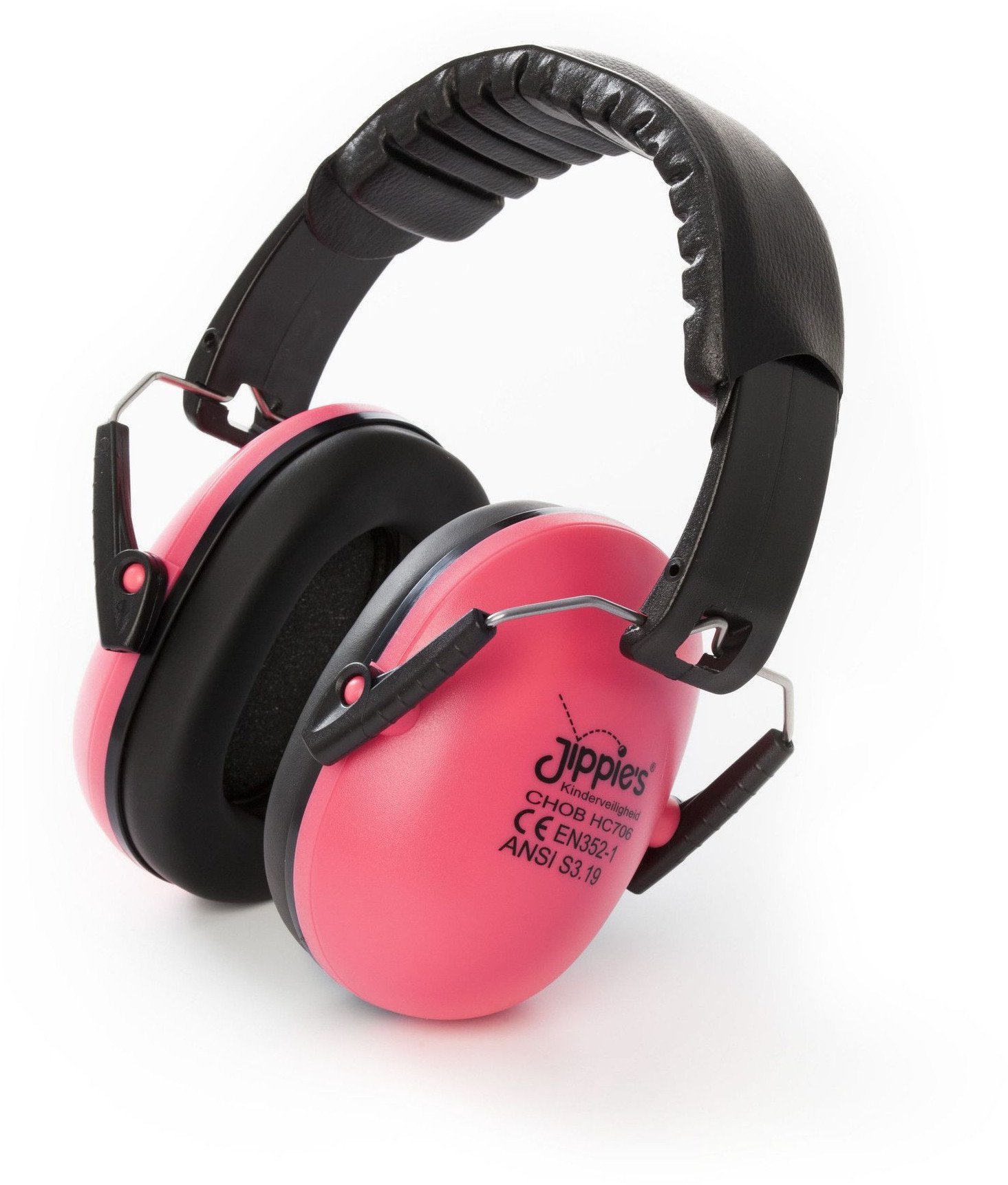 Jippies noise-canceling headphones for kids pink 858412