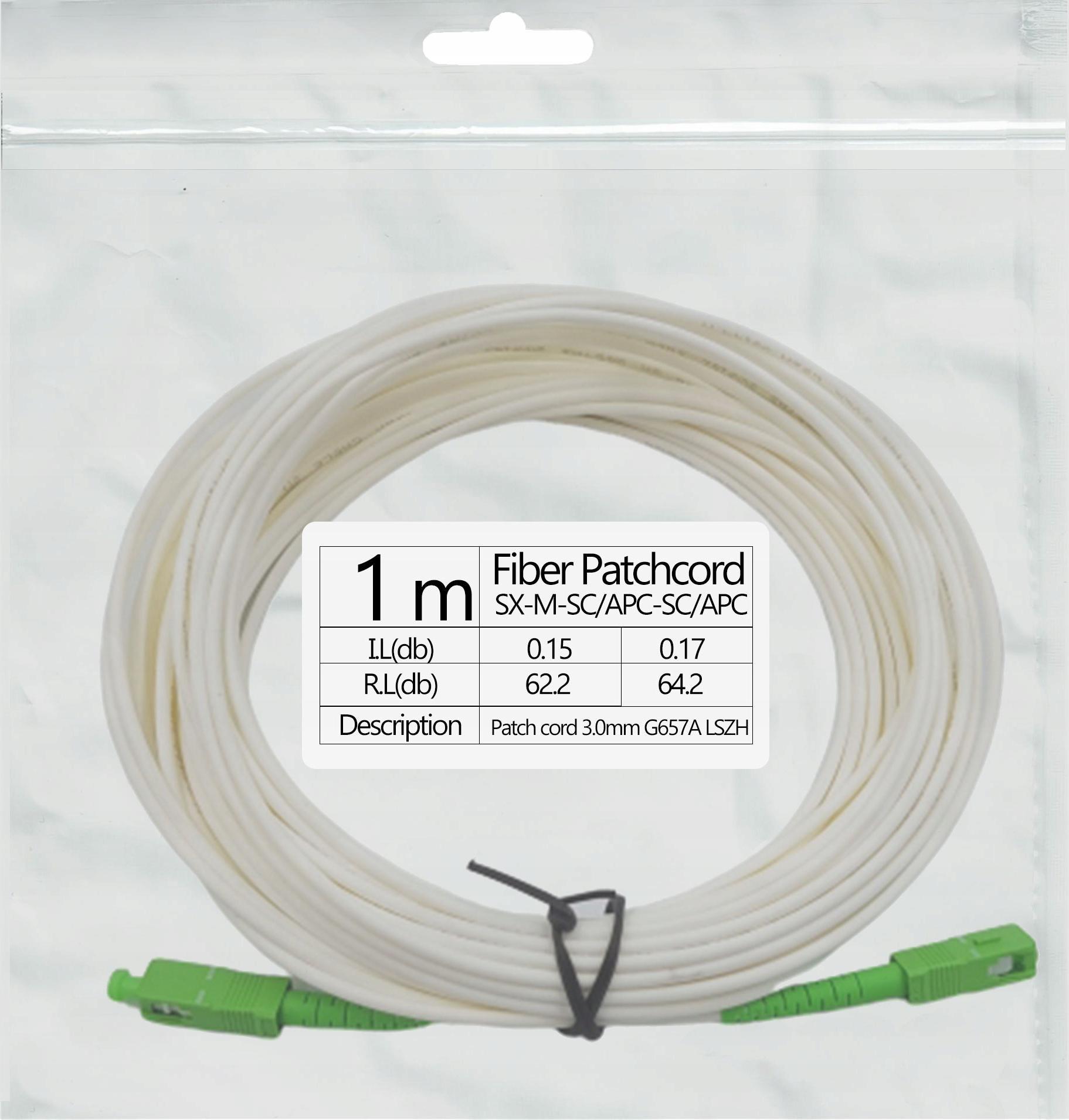 TLV Patchcord światłowód kabel SC/APC-SC/APC 1m simple