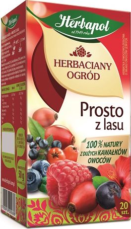Herbapol HERBACIANY OGRÓD PROSTO Z LASU HERBATKA OWOCOWO-ZIOŁOWA O SMAKU OWOCÓW LEŚNYCH 20 SZTUK 24953952