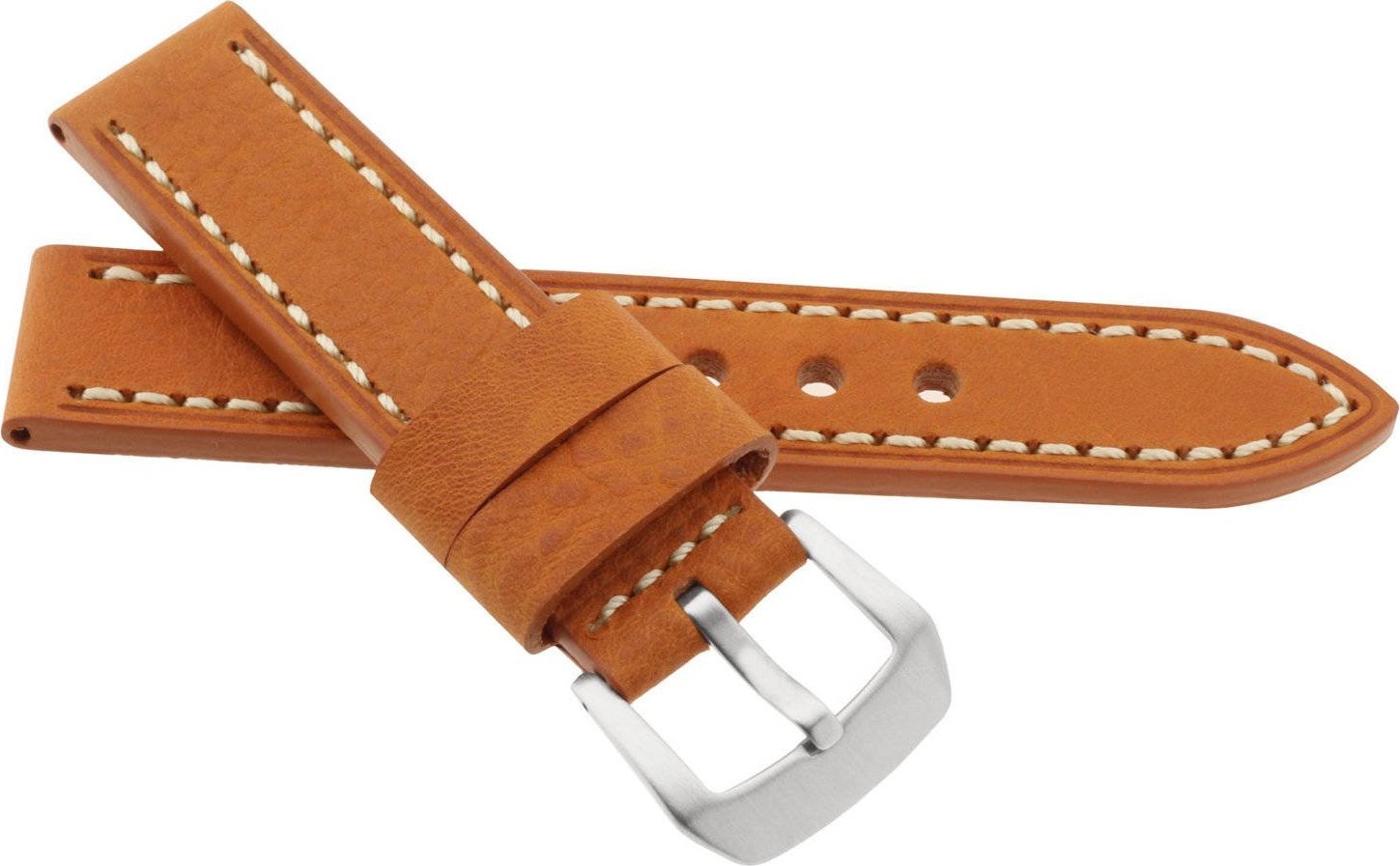 JVD Skórzany pasek do zegarka 20 mm JVD R41210-20 jasnobrązowy