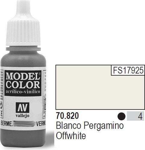 Vallejo Farba Nr4 White Matt 17ml - 70820