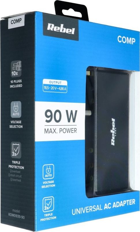 Zasilacz do laptopa Partner Tele.com 90 W, 20 V (LEC-KOM0939-90)