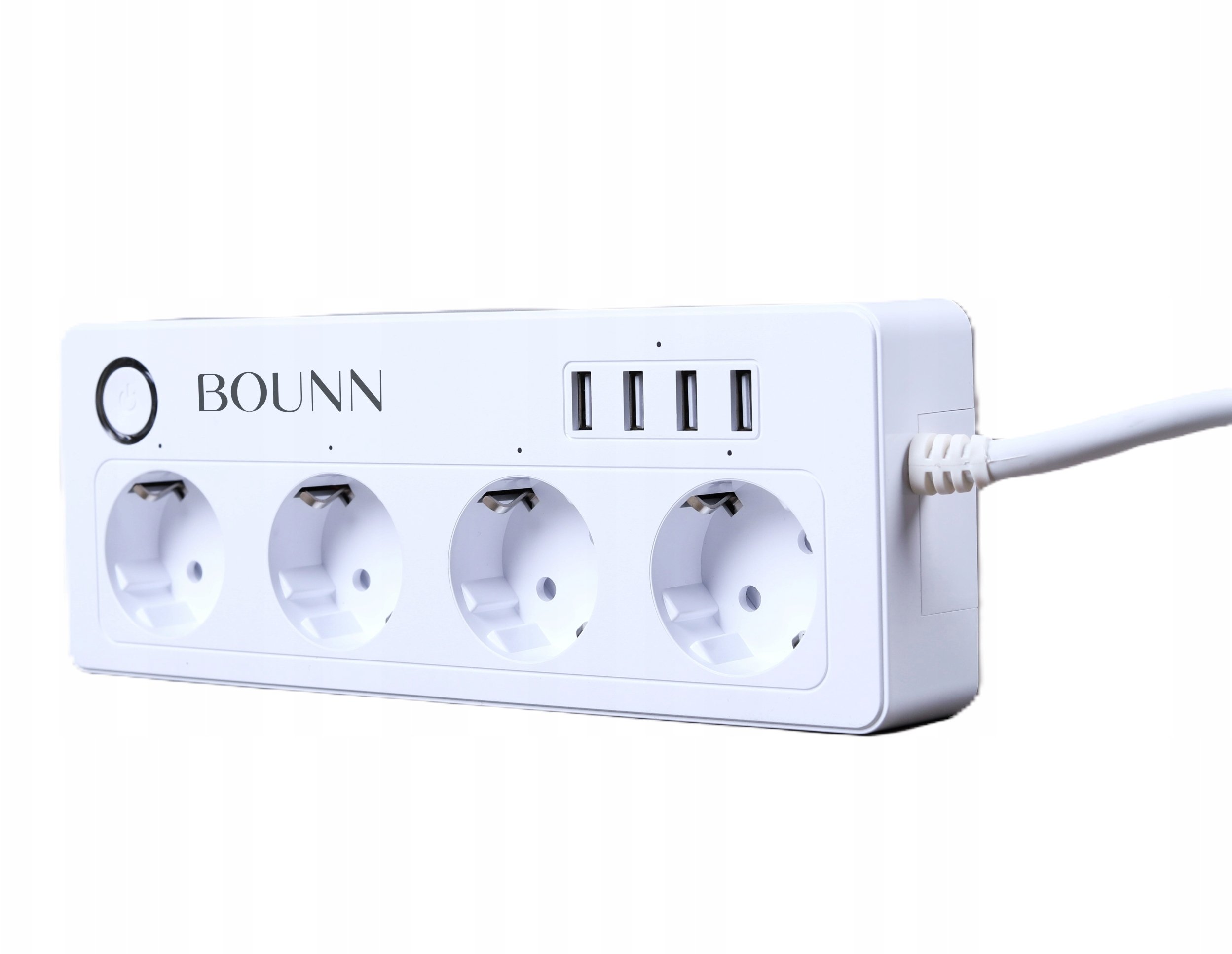 Bounn Inteligentny przedÅuÅ¼acz z WiFi 4xEU + 4x USB