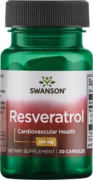 Swanson Swanson - Resweratrol, 100mg, 30 kapsułek