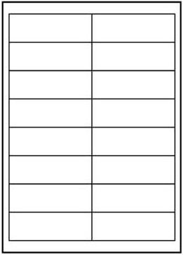 Logo Etykiety A4, matowe, białe, 10 szt.