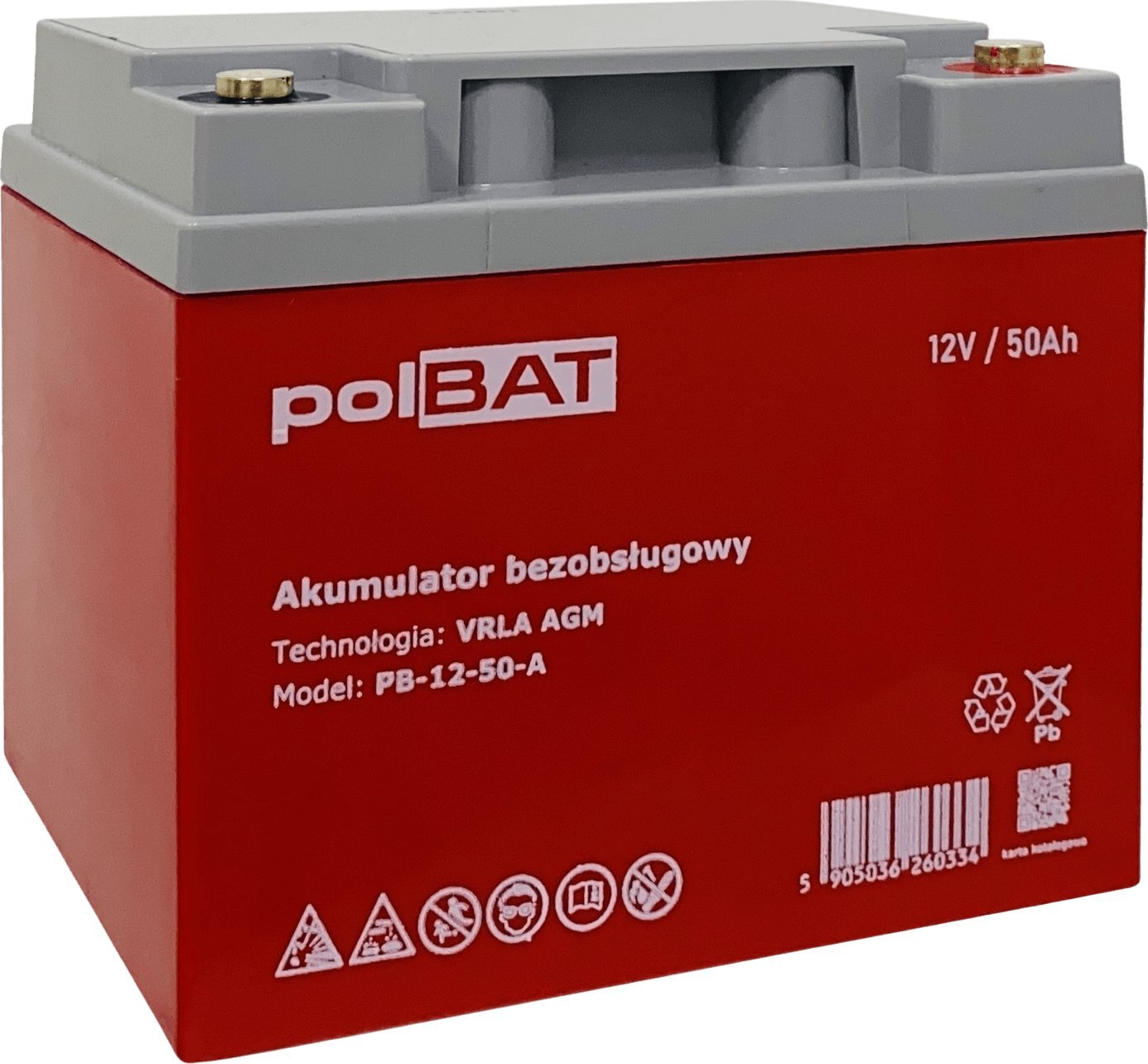 polBAT Akumulator AGM 12V 50Ah polBAT