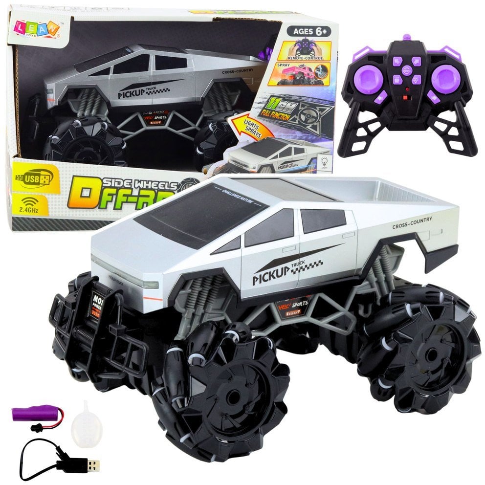 Auto Terenowe Pick Up Truck Zdalnie Sterowany RC Światła Efekt Dymny 1:16 LEAN Toys