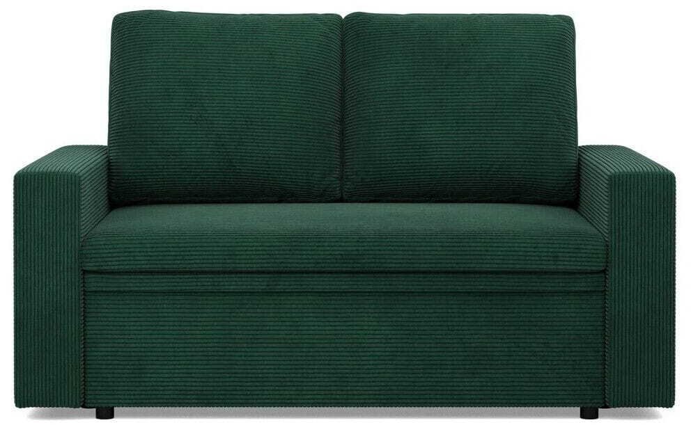 Adams Group Sofa dwuosobowa, BLOM, sztruksowy, 148x87x90 cm, butelkowa zieleń