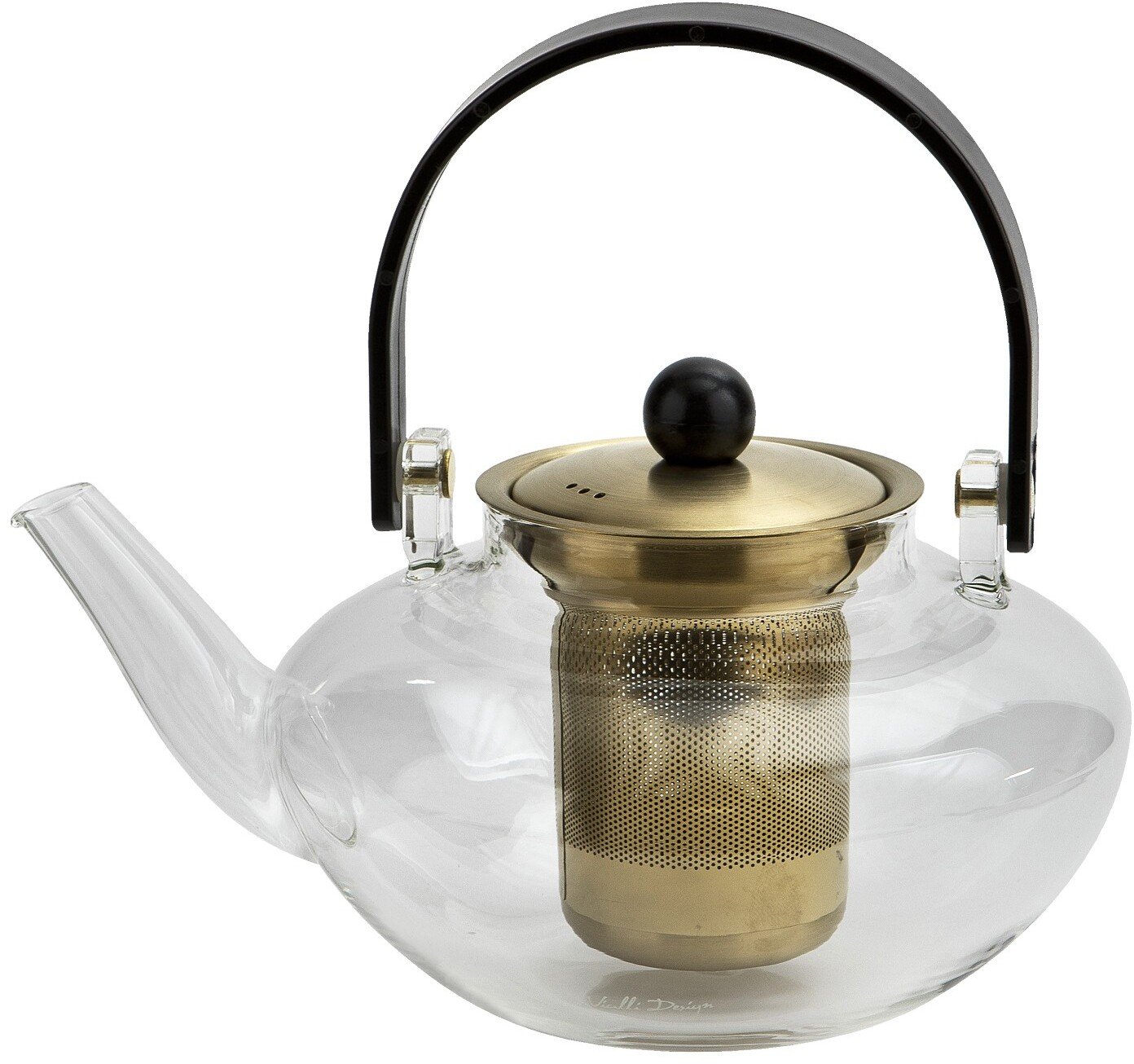 Zaparzacz do herbaty 800 ml złoty Eva