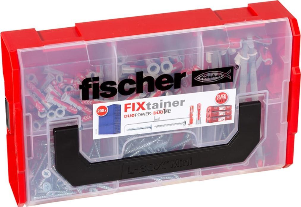 Fischer Fischer Zestaw kołków ze śrubami FIXtainer DUOPOWER/DUOTEC, 200 szt.