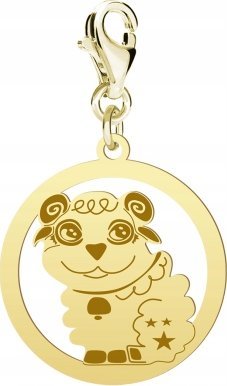 Radziszewska Jewellery Pozłacany Charms CUTIE OWIECZKA DEDYKACJA