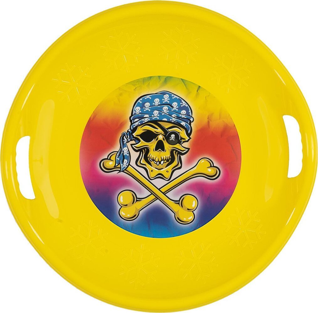 Enero Ślizg talerz zjazdowy ufo plastikowy profilowany żółty rozmiar m