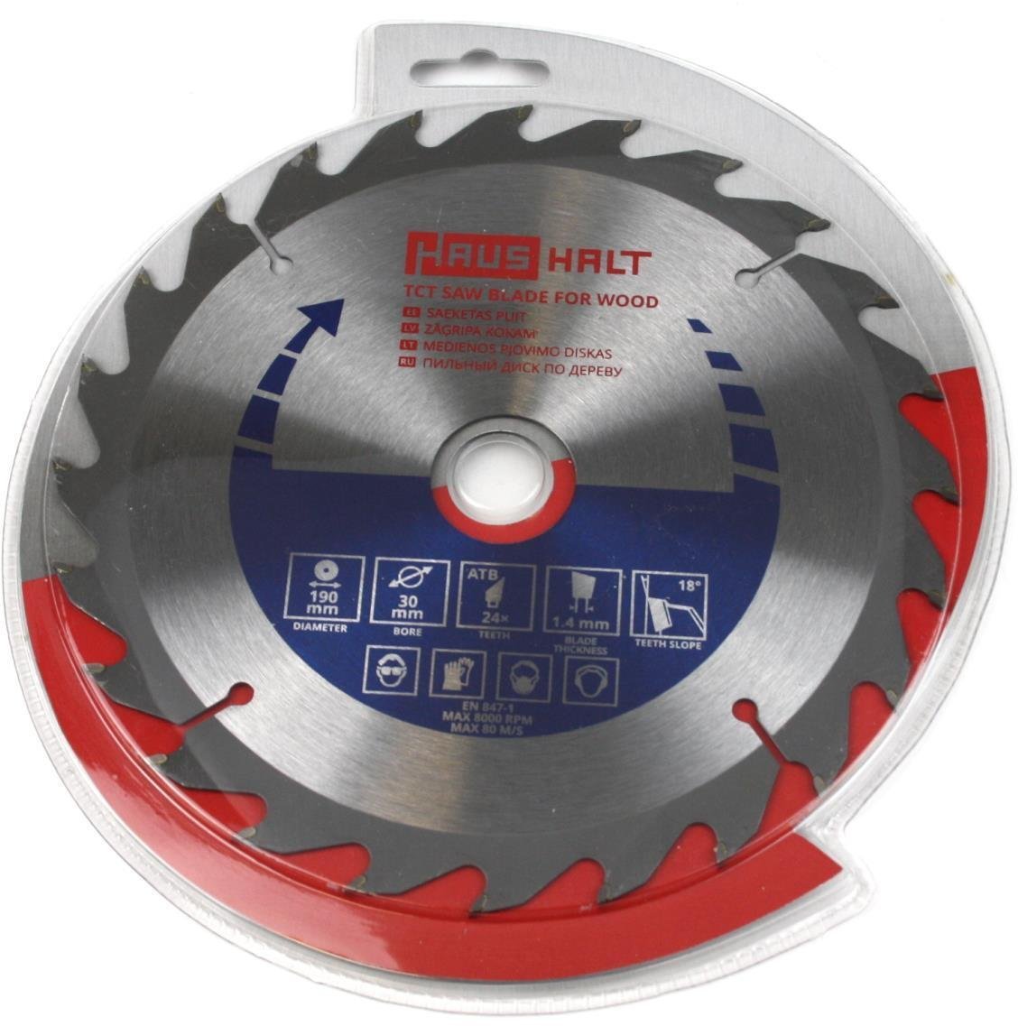 CIRCULAR SAW BLADE WOOD 190X30X24