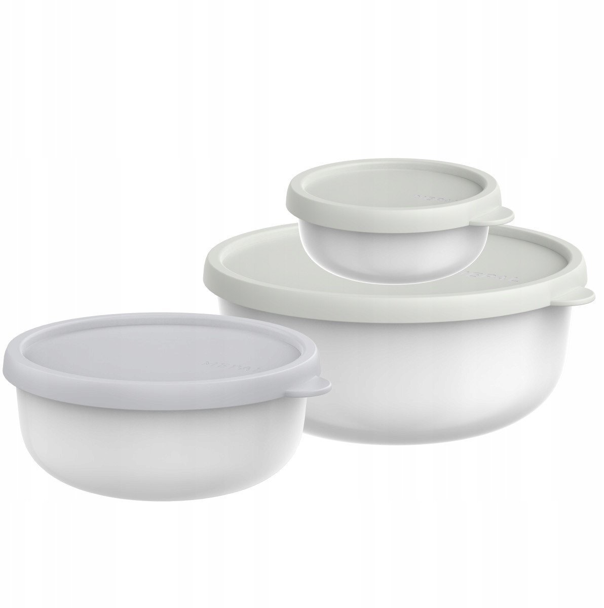 ZESTAW 3 POJEMNIKÓW LUMINA 2.0 250ML + 750ML +1500 ML WHITE