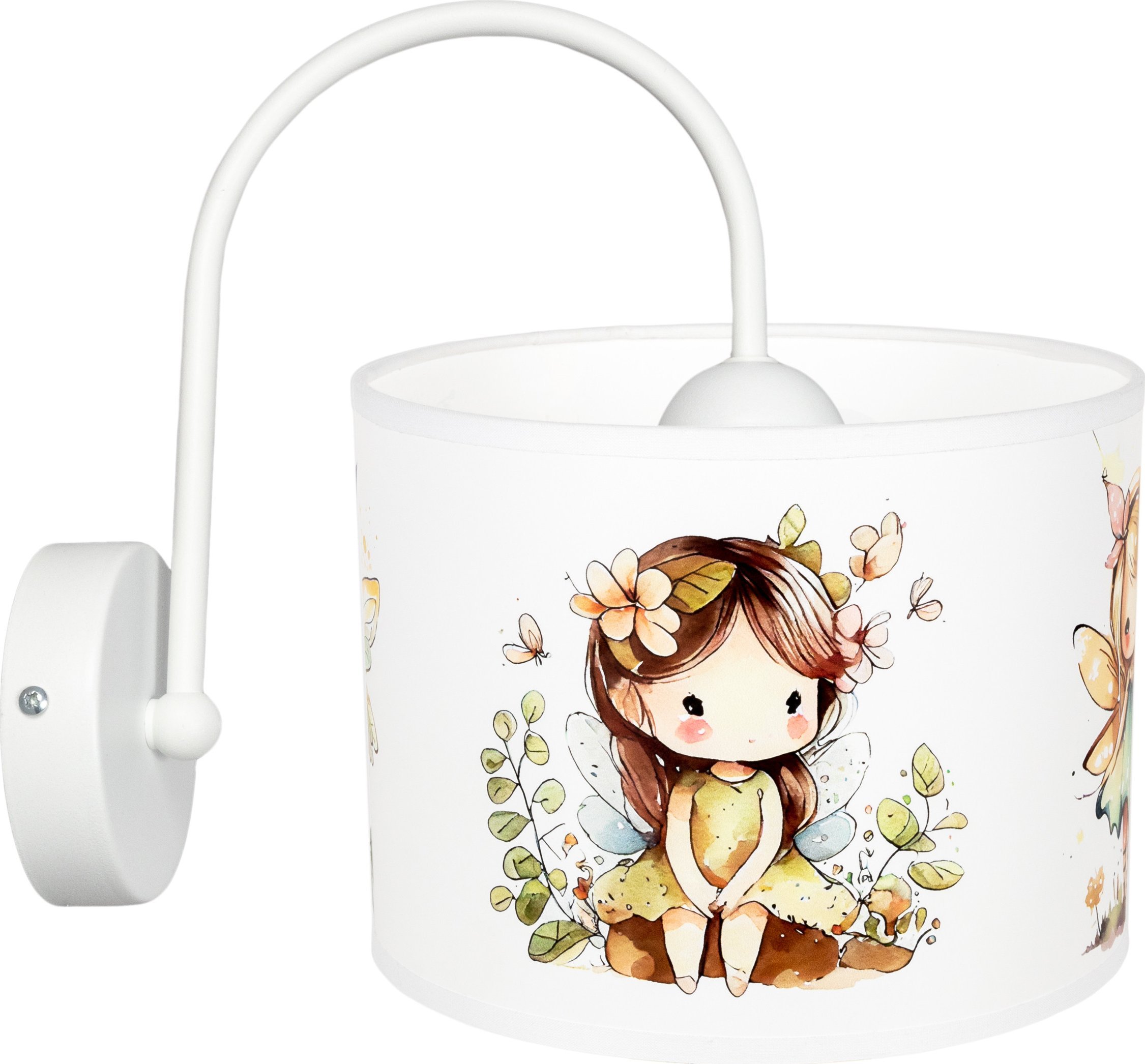 BELIS Lampa ścienna dziecięca kinkiet WRÓŻKI FAIRIES biała 1 x E27 0933