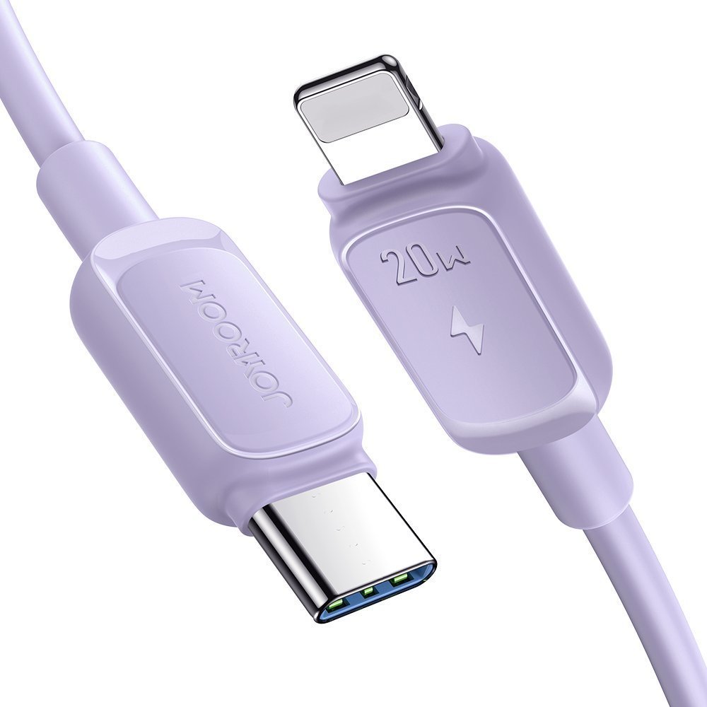 Kabel USB Joyroom USB-C - Lightning 1.2 m Fioletowy (JYR754)