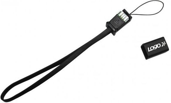 Kabel USB Logo USB-A - miniUSB 0.3 m Czarny (24904)
