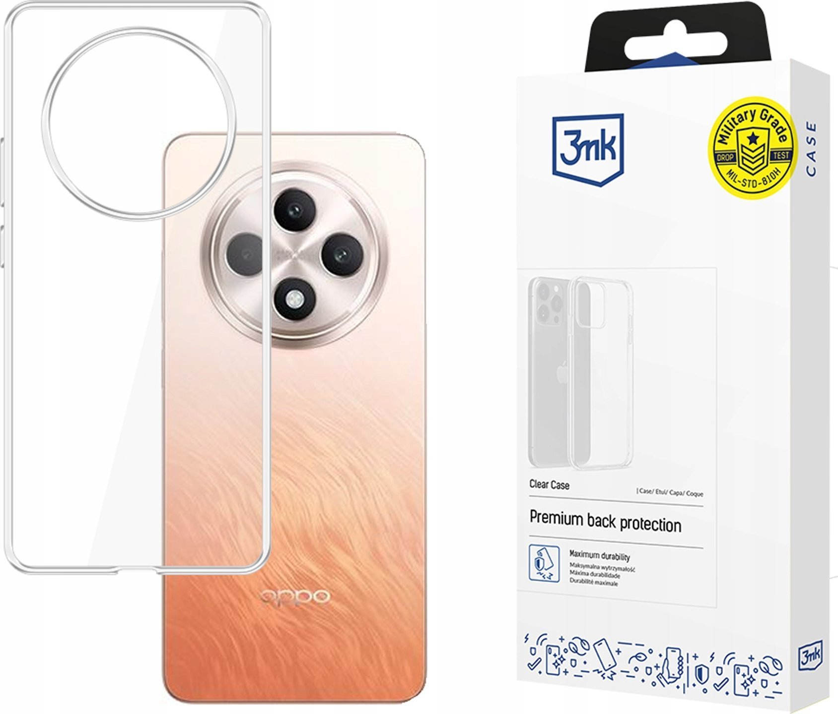 3MK Etui Clear Case do OPPO RENO 12