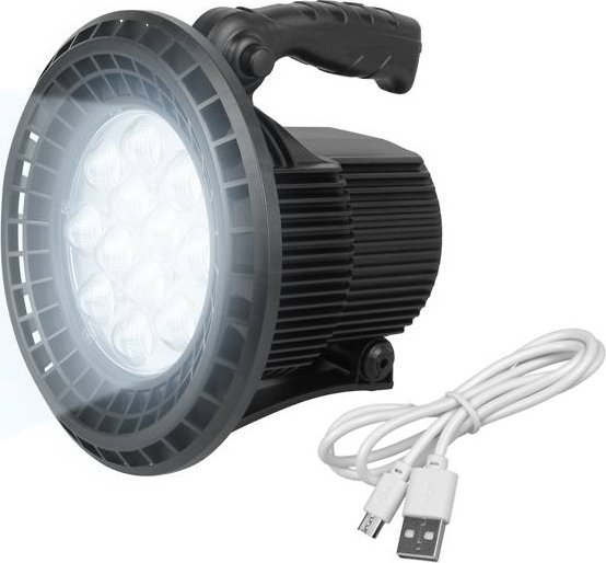 Latarka LTC Latarka ręczna szperacz LTC 168xLED 1600lm + 30xSMD 300lm + stroboskop akumulator 7500mAh