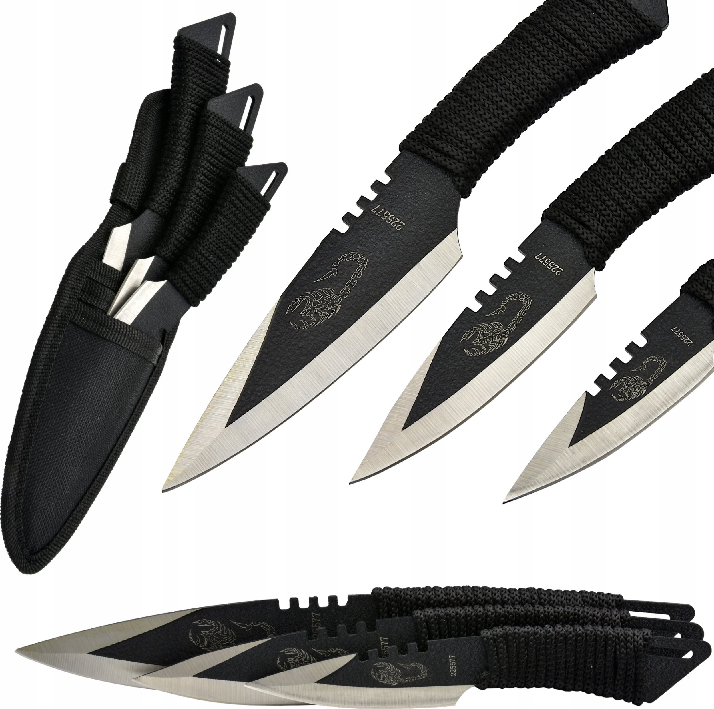 Kandar KANDAR Noże do rzucania Rzutki Skorpio 3 sztuki