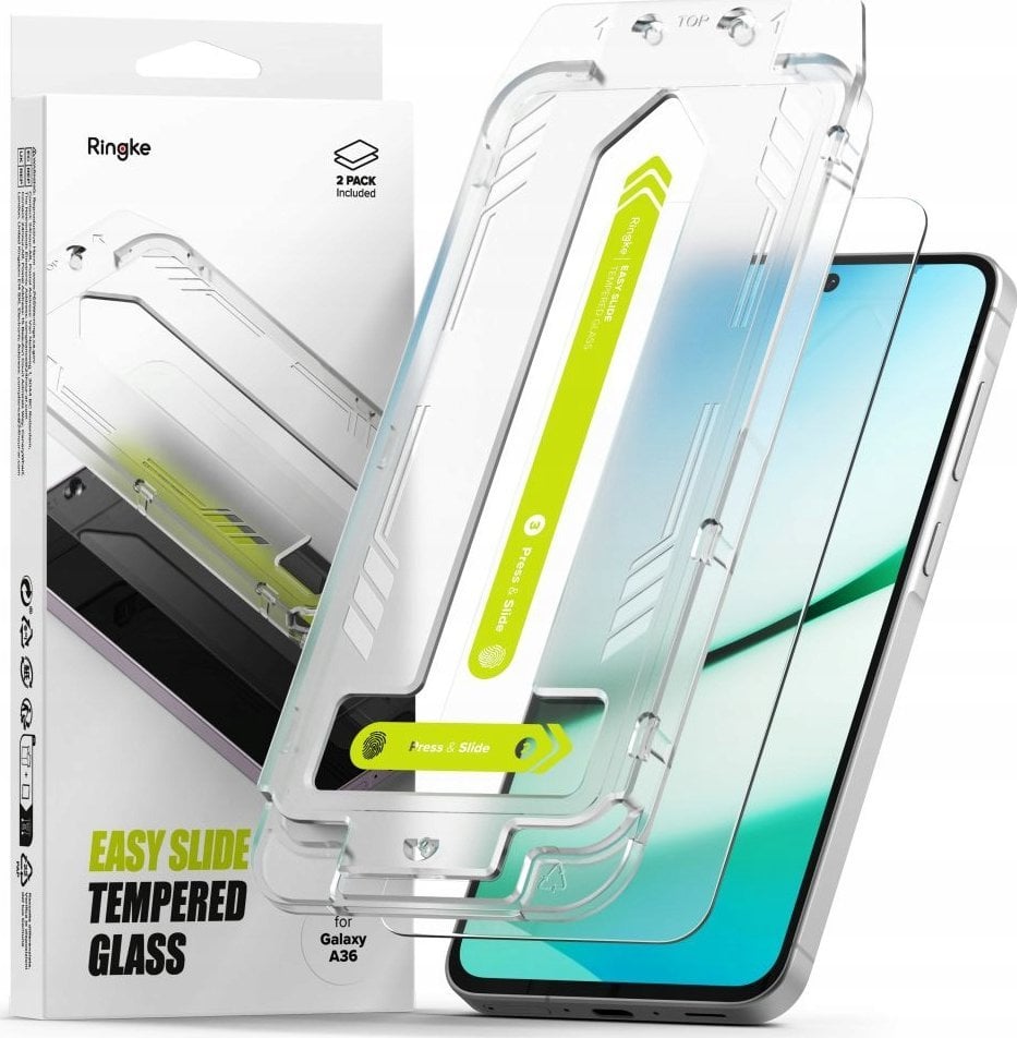 SZKŁO HARTOWANE RINGKE EASY SLIDE 2-PACK GALAXY A36 5G CLEAR