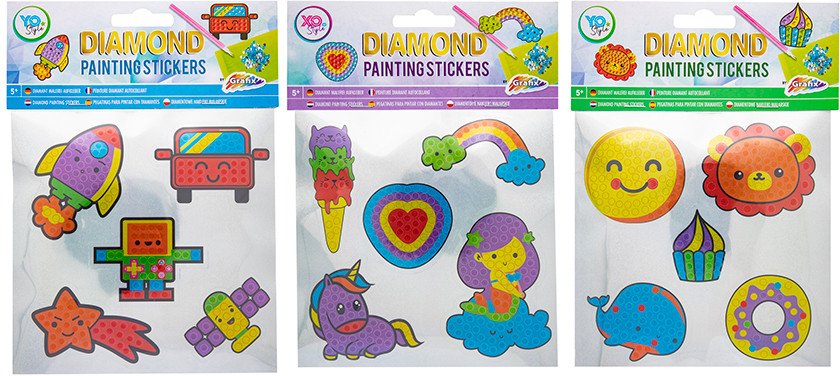 Naklejki Diamond Painting 5 sztuk