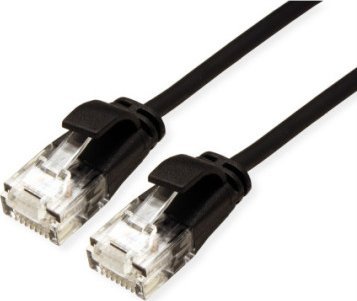 Roline ROLINE UTP Data Center Patch Cord Cat.6A (Class EA), LSOH, bardzo cienki, czarny, 0,15 m