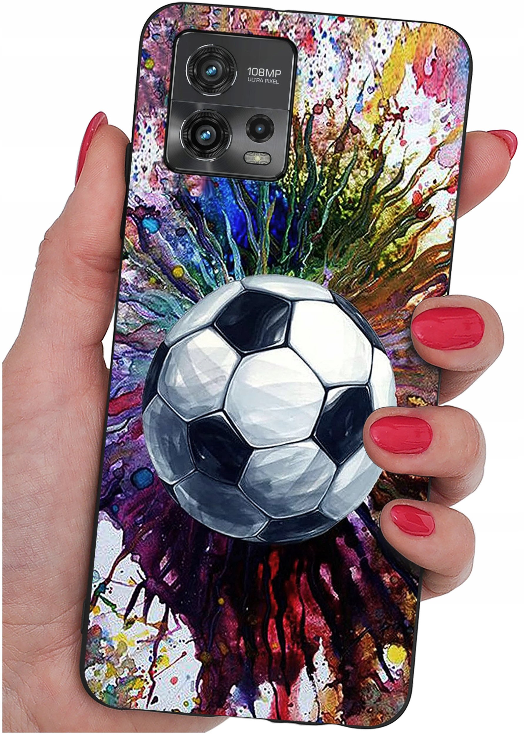 Etui do Motorola Moto G72 WZORY |SILIKONOWE MATT CASE + SZKŁO 9H