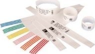zebra Wristband, Polypropylene, 1x6in (254x1524mm); Direct Thermal, Z-Band Direct, Adhesive closure, Cartridge, 350/roll, 6/box