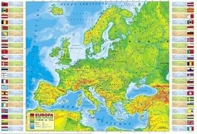 Derform Podkład oklejany Europa fizyczna (DERF.POEF)
