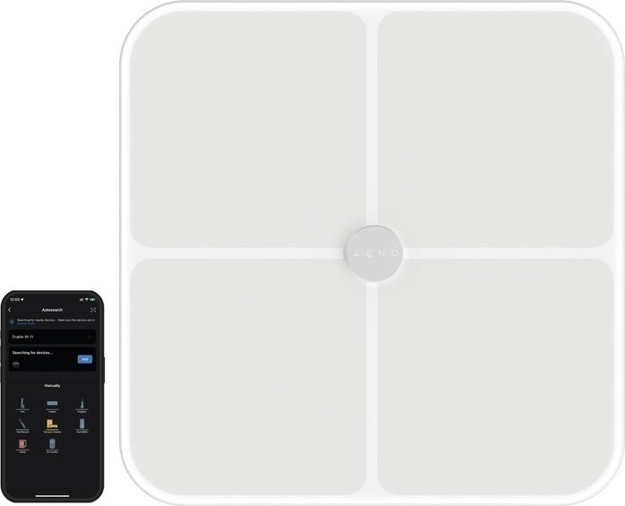 Waga łazienkowa Aeno AENO Smart Body scales BS1S, 15 body metrics, iki 180kg
