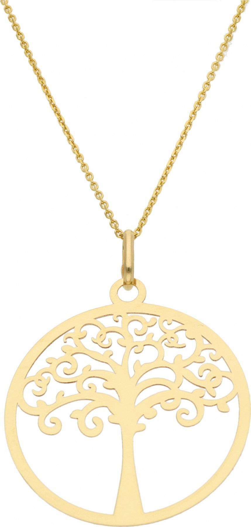 Rosanto Złota subtelna ażurowa zawieszka drzewko szczęścia