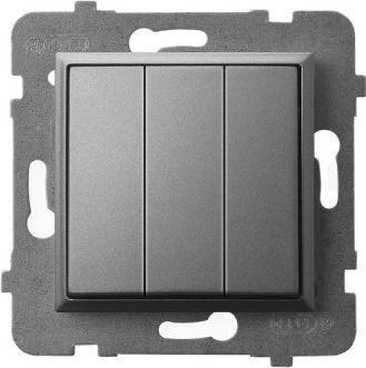 Ospel Aria Łącznik potrójny szary mat (ŁP-13U/m/70)