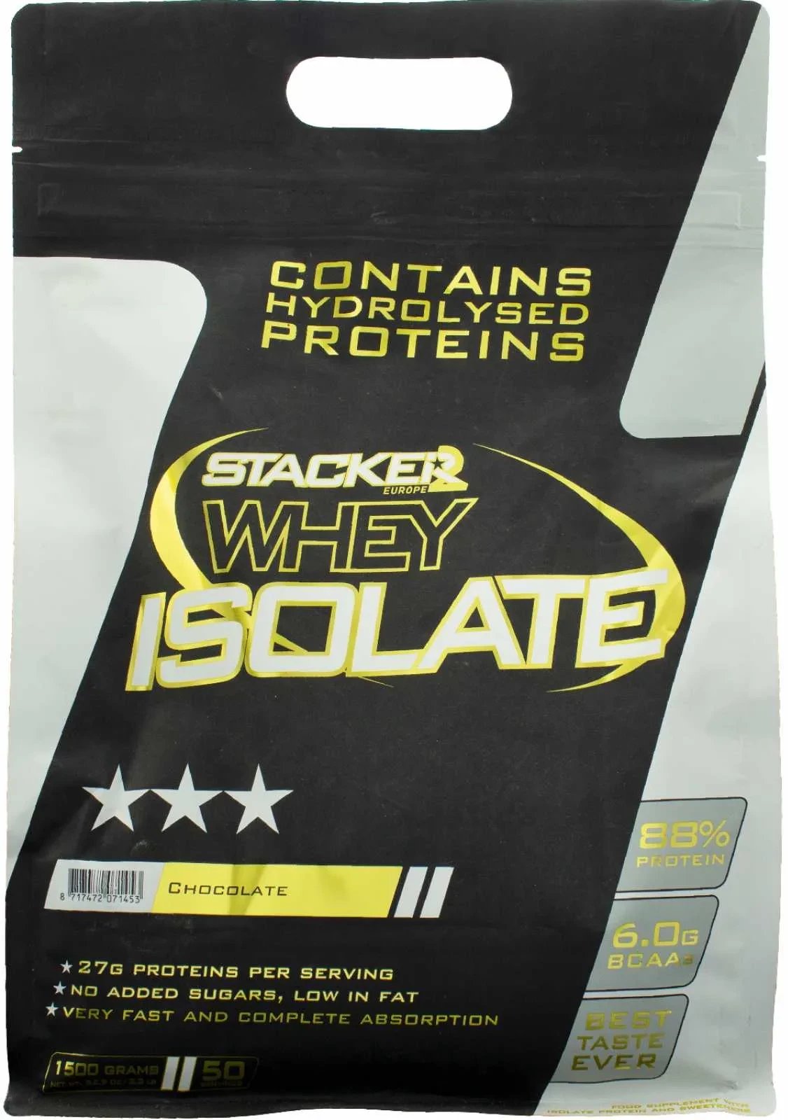 Stacker2 Europe - Izolat Białka, Czekolada, Proszek, 1500g