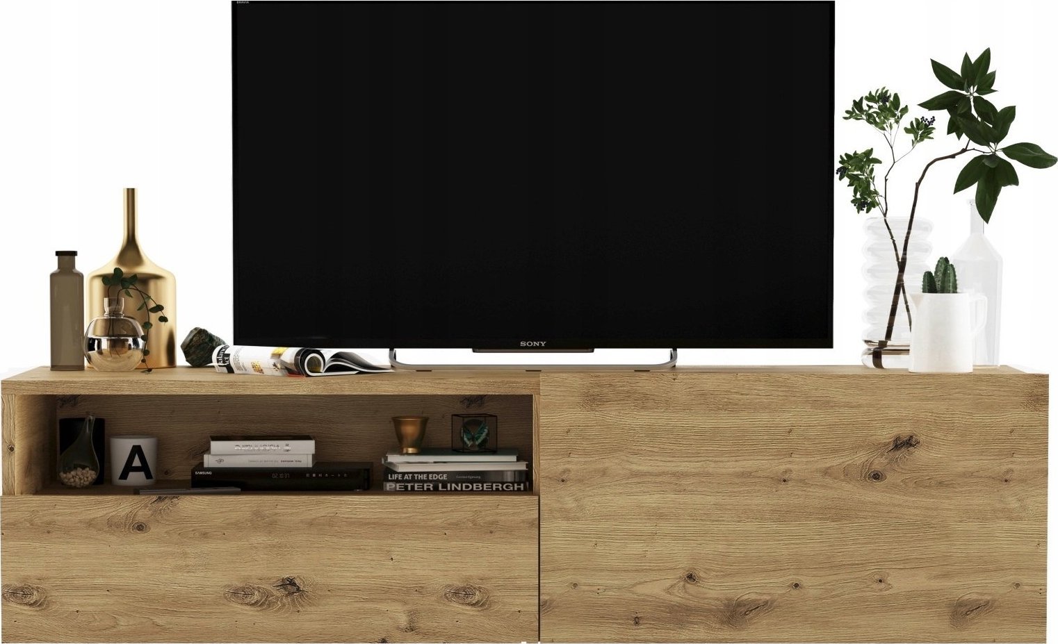 Meble Lindner Wisząca Szafka RTV komoda szuflada artisan MAT 120