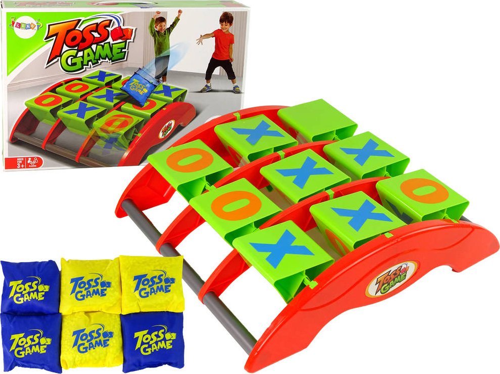 LeanToys Gra Zręcznościowa Kółko i Krzyżyk Rzucanie Do Celu