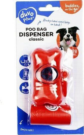 Duvo+ Duvo+ Dyspenser+Worki Na Odchody 2x20szt. Classic Kostka