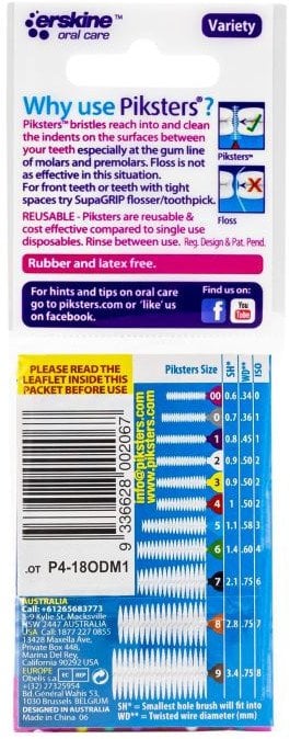 PIKSTERS SZCZ.M/Z SIZE 00-6 MIX 8szt.