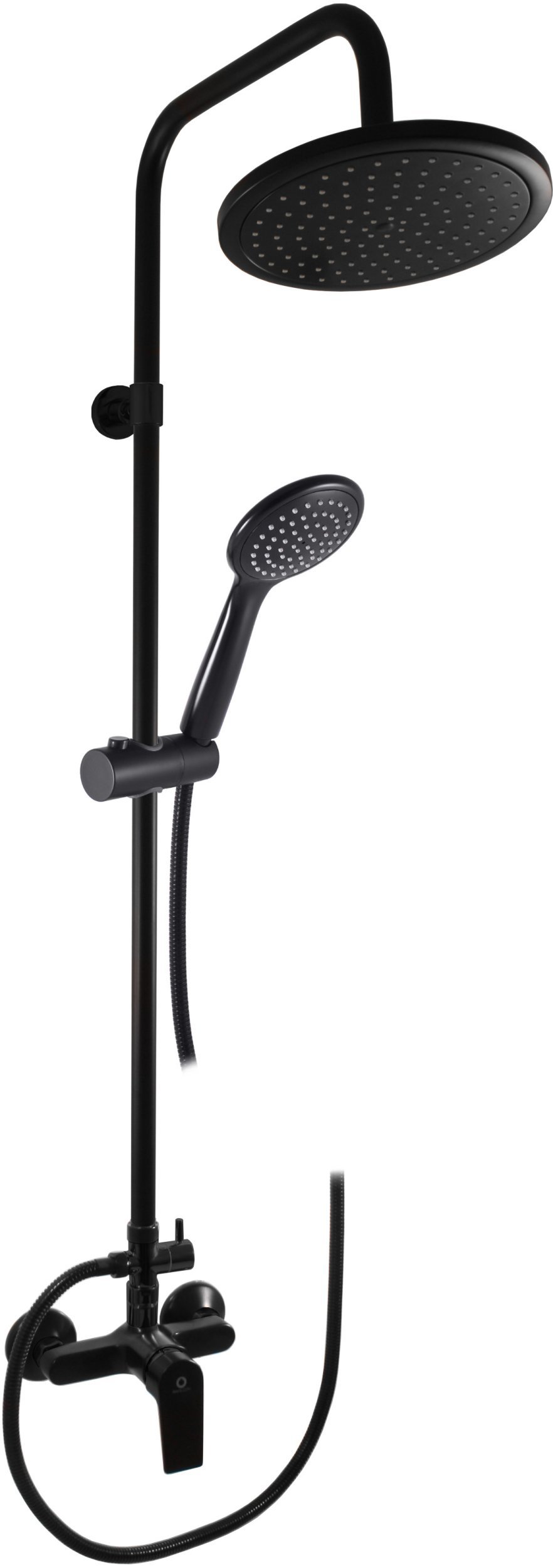 SHOWER SET WITH MIXER BLACK MT COLORADO