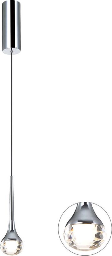 Lampa wisząca Orlicki Design Minimalistyczna lampa sufitowa LED aluminium Orlicki Design Crima długa Crima cromo