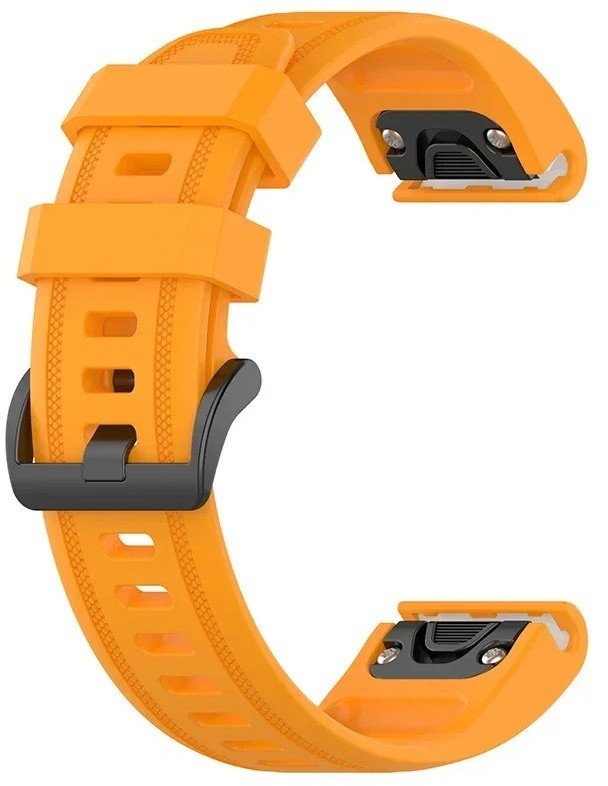 PASEK DO GARMIN FENIX 5S / 6S / 7S / 8 43 EASYFIT POMARAŃCZOWY