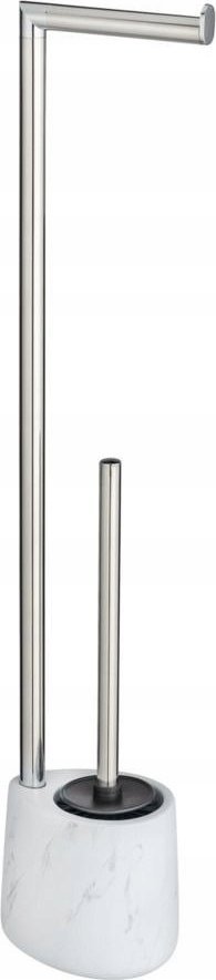 Wenko Szczotka do WC z uchwytem na papier ADRADA, kolor biały,