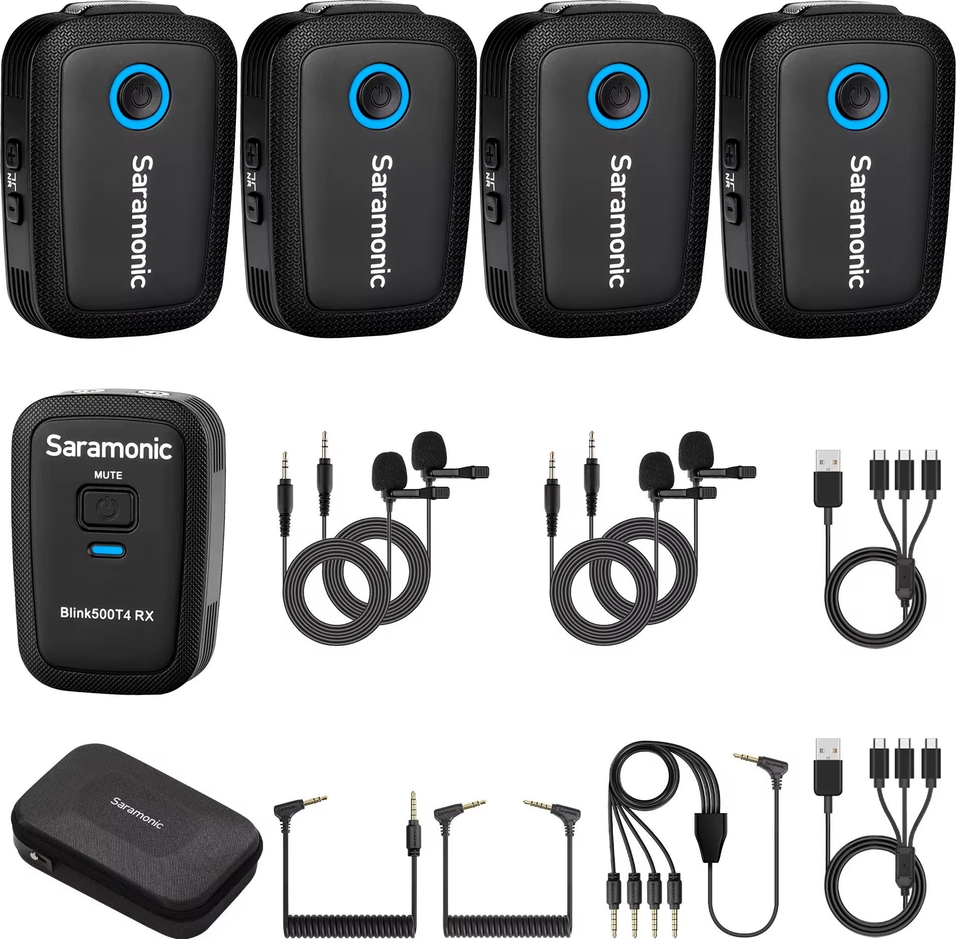 SARAMONIC Blink500 T4 MIKROFONY BEZPRZEWODOWE KRAWATOWE DO APARATU KAMER