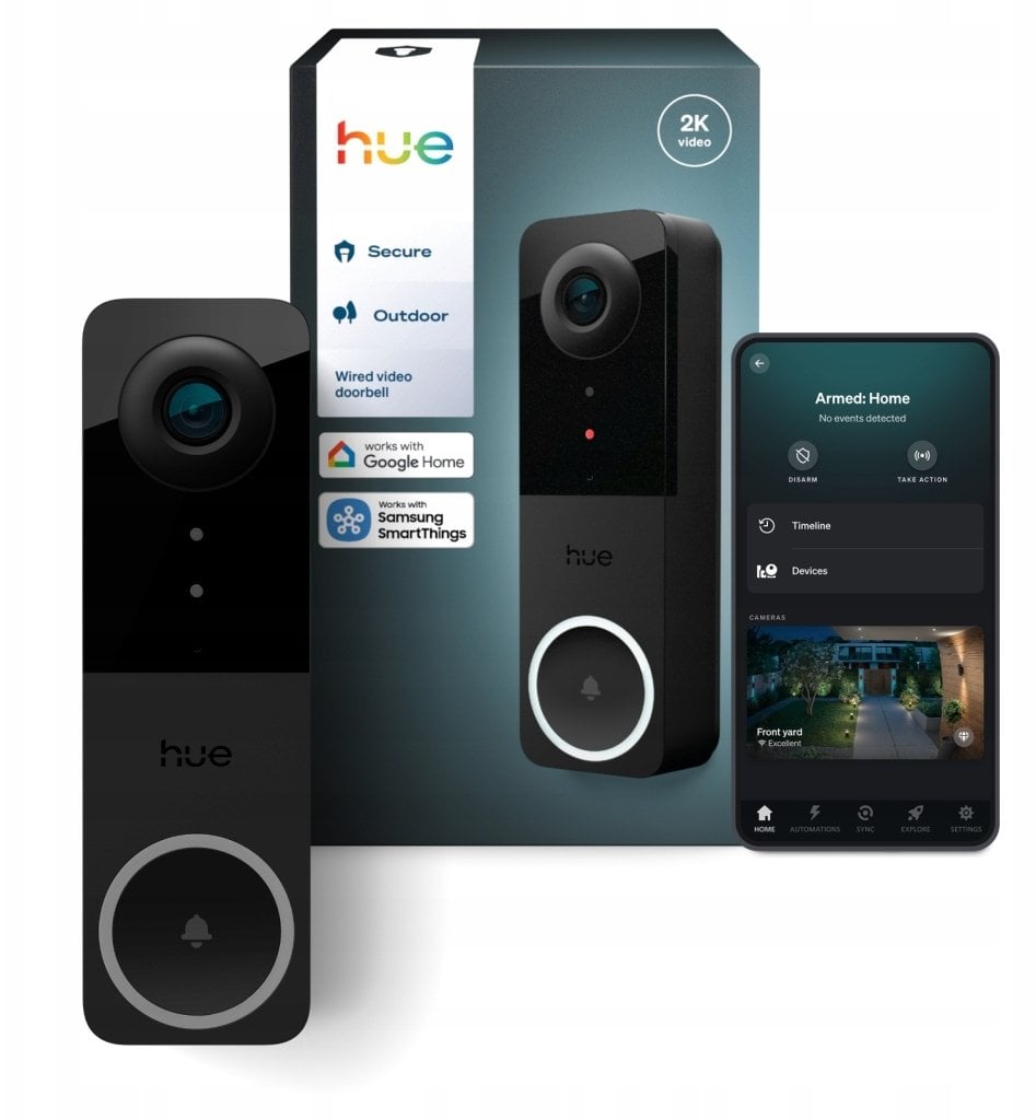 Philips Hue Video Doorbell Camera, EU/UK | Black