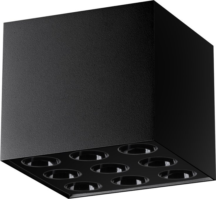 Lampa sufitowa Sollux Lighting SOLLUX Plafon OZZY czarny LED 9 x LED SL.1211