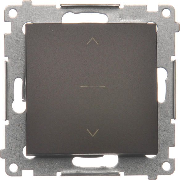 Kontakt-Simon Łącznik żaluzjowy Simon 54 trójpozycyjny 10A 250V brąz mat (DZW1K.01/46)