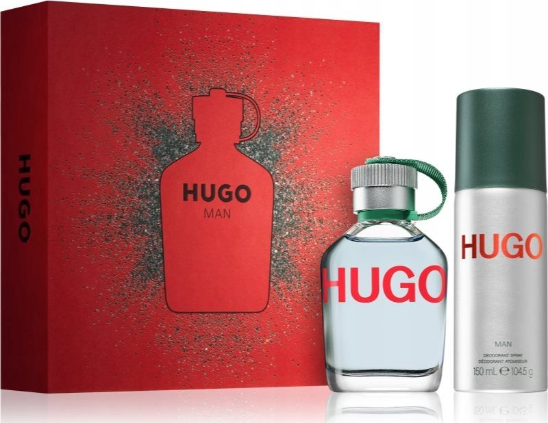 Hugo Boss HUGO Man rinkinys vyrams (EDT, 75 ml + dezodorantas, 150 ml)