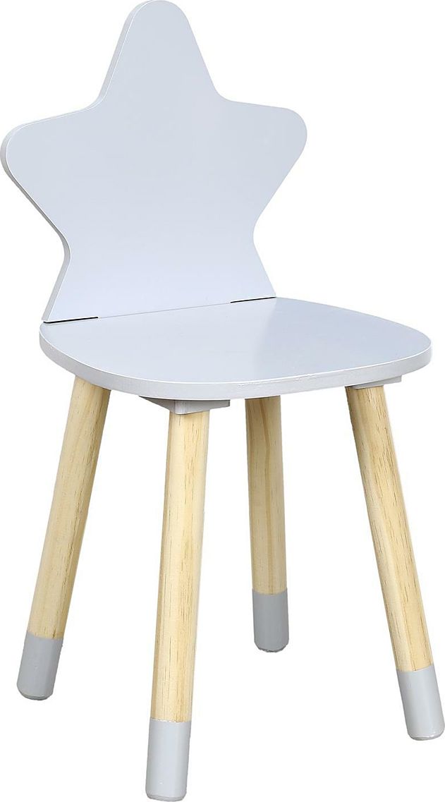 Elior Szare krzesło dziecięce gwiazda - Nilli