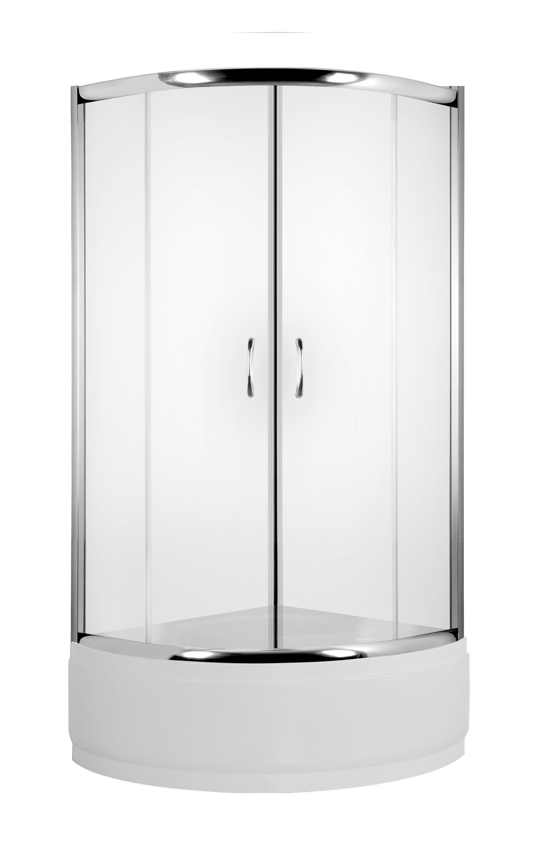 Deante Kabina półokrągła FUNKIA 90cm szkło mrożone profil chrom (KYP 653K)