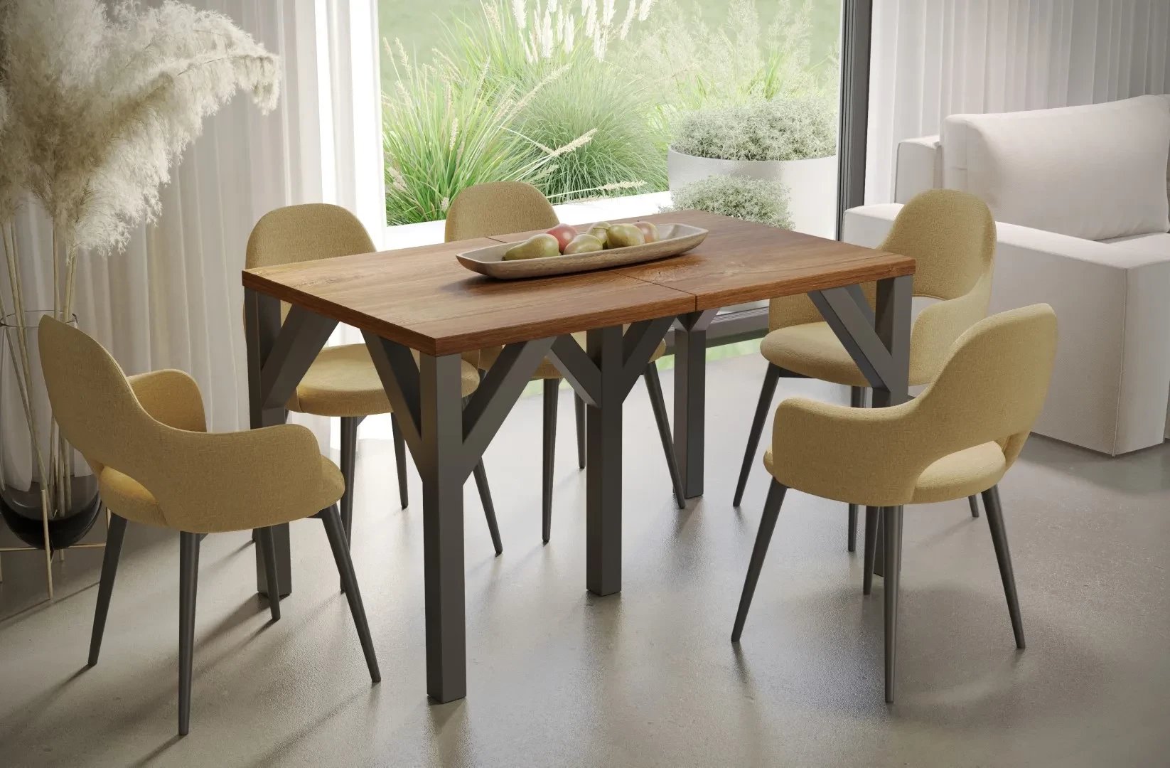 Stół rozkładany DUNAJ 130(295)x90 dąb stirling ENDO